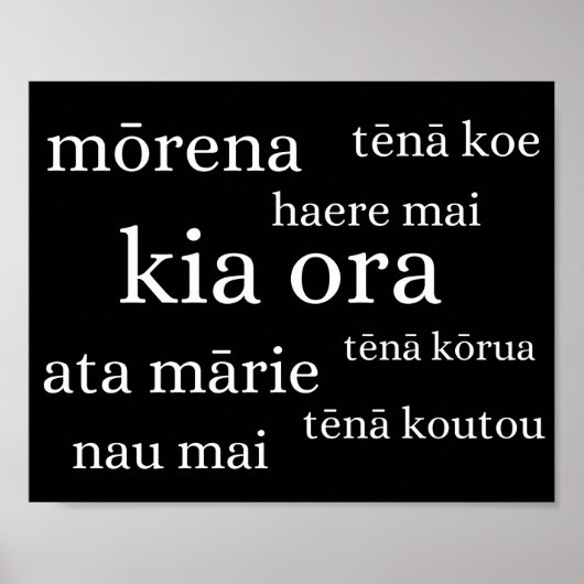 Poster néo-zélandais avec Kiwi (Devant)