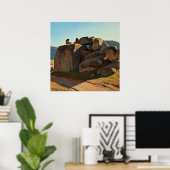 Poster "Néolithic Afternoon" par Maynard Dixon (Bureau à domicile)