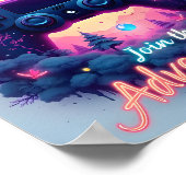 Poster Neon Adventure : Imaginaire Gaming Escape (Coin)