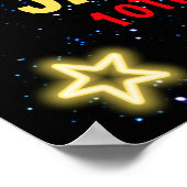 Poster Neon Bowling party for Kids (Coin)