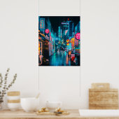 Poster Néon coréen (Cuisine)