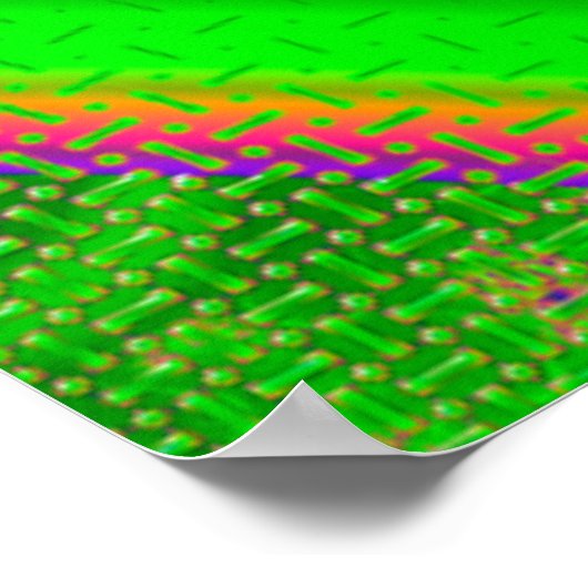 Poster Neon Dichroic Psychedelic (Coin)