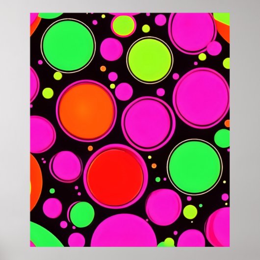 Poster Neon Dot (Devant)