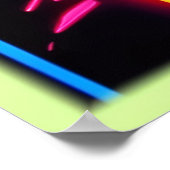 Poster Neon Dreams - Formes et couleurs psychédéliques (Coin)