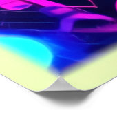 Poster Neon Dreamscape : Un art Abstrait vibrant (Coin)