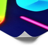 Poster Neon Dreamscape : Un voyage psychédélique (Coin)