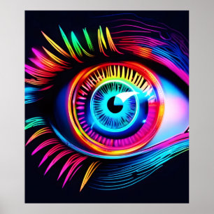 Poster Neon Eye Dream