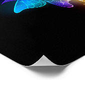 Poster Neon Firefly sur noir (Coin)