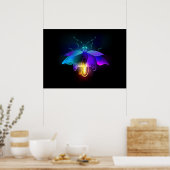 Poster Neon Firefly sur noir (Cuisine)