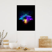 Poster Neon Firefly sur noir (Cuisine)