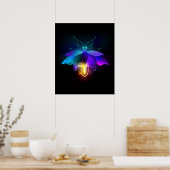 Poster Neon Firefly sur noir (Cuisine)