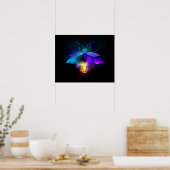 Poster Neon Firefly sur noir (Cuisine)