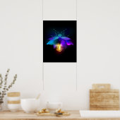 Poster Neon Firefly sur noir (Cuisine)