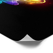 Poster Neon Firefly sur noir (Coin)