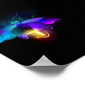 Poster Neon Firefly sur noir (Coin)