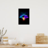 Poster Neon Firefly sur noir (Cuisine)