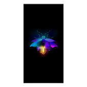 Poster Neon Firefly sur noir (Devant)