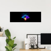 Poster Neon Firefly sur noir (Bureau à domicile)