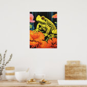 Poster Neon Frog : Une symphonie en fleurs (Cuisine)
