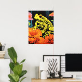 Poster Neon Frog : Une symphonie en fleurs (Bureau à domicile)