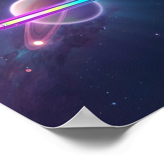 Poster Neon Galaxy Loading Planet (Coin)