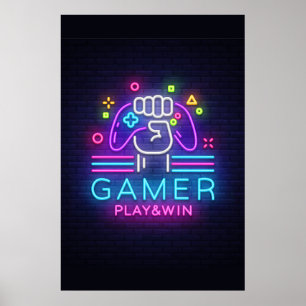 Poster Neon Gamer