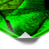 Poster Neon Green Art Feuille. Acheter maintenant (Coin)