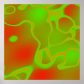 Poster Neon Green et Orange (Devant)