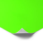Poster Neon Green haute visibilité (Coin)
