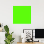 Poster Neon Green haute visibilité (Bureau à domicile)