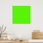 Poster Neon Green haute visibilité (Cuisine)