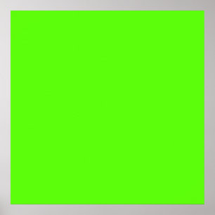 Poster Neon Green haute visibilité