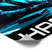 Poster Neon Hacker Wolf Cyberpunk Style (Coin)