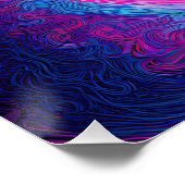 Poster Neon Harmony : Une interprétation moderne de Yin Y (Coin)