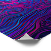 Poster Neon Harmony : Une interprétation moderne de Yin Y (Coin)