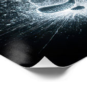 Poster Neon Hockey Player On Ice (Coin)