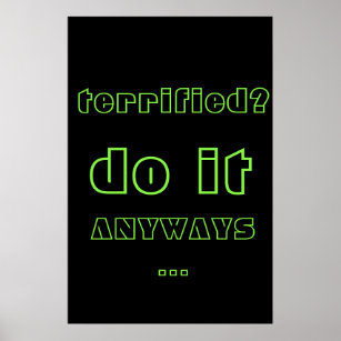 Poster Neon Inspirational Motivation Citation Texte Poste