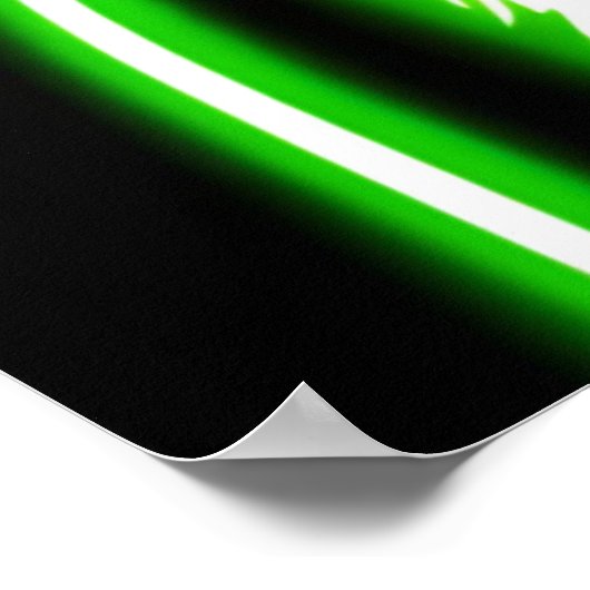 Poster Neon Kitty Feline Art (Coin)