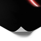 Poster Neon Love Hand Heart Line Art Drawing Cute Modern (Coin)