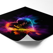 Poster Neon "Love" Heart (Coin)