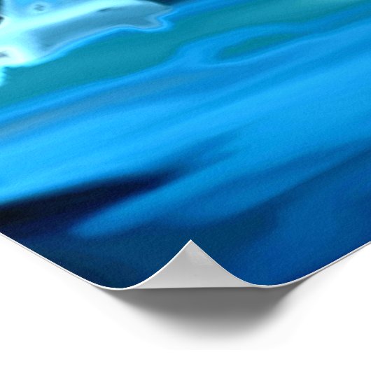 Poster Neon luisier et cascade abstrait (Coin)