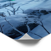 Poster Neon Moose Boreal Grid (Coin)