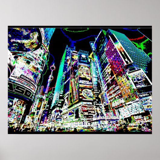 Poster Neon New York (Devant)