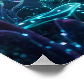 Poster Neon Octopus Data Reef (Coin)