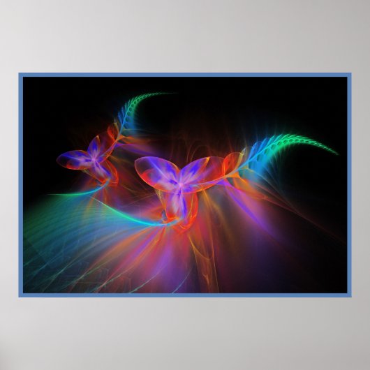 Poster Neon Orchids (Devant)