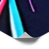 Poster Neon Paint Burst Art (Coin)