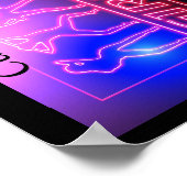 Poster Neon Pink Girls Sign Thunder_cove (Coin)