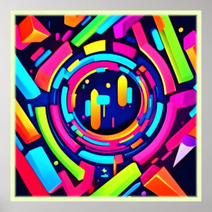 Poster Neon Pulse : une symphonie numérique