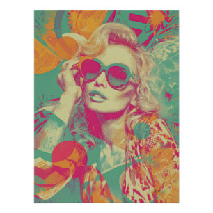 Poster Neon Retro Muse