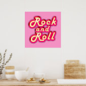 Poster Neon Rock et Roll (Cuisine)